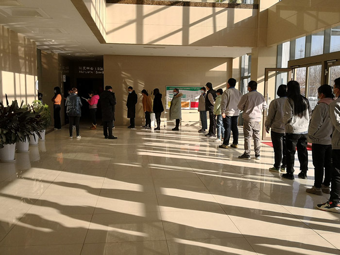 PA视讯官方网站员工核酸检测